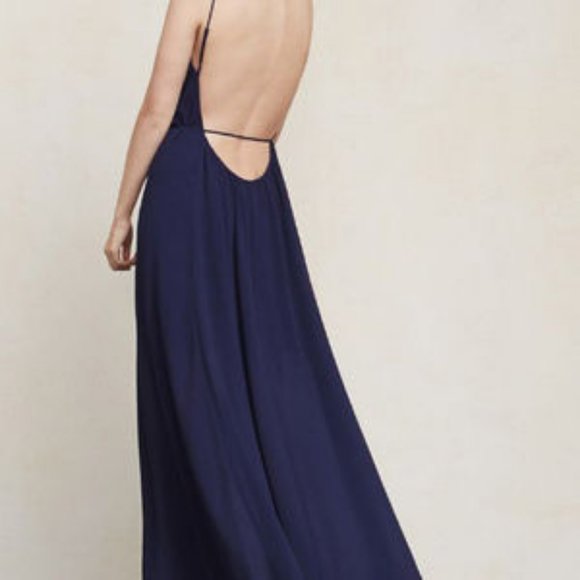 reformation backless dress